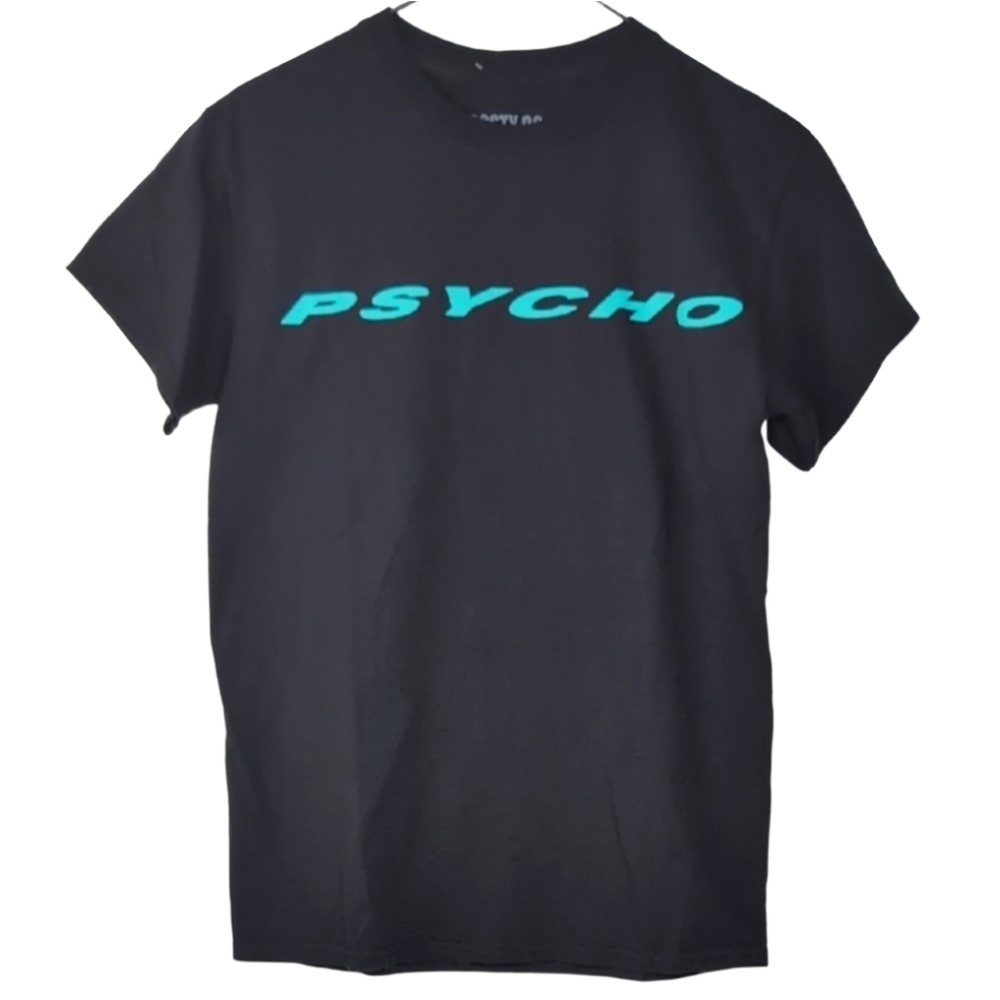 Posty Co Post Malone Women's Small Black Psycho Graphic Short Sleeve Tee Shirt